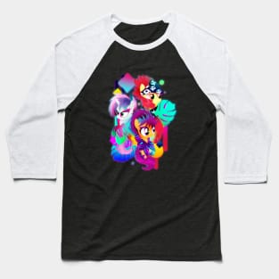 Synthwave Cutie Mark Crusaders Baseball T-Shirt